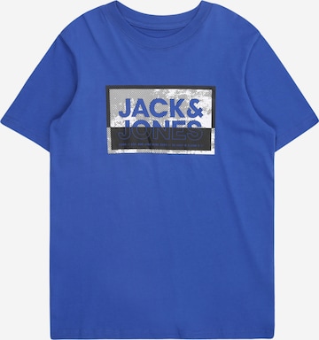 Jack & Jones Junior T-Shirt 'JCOLogan' in Blau: Vorderseite