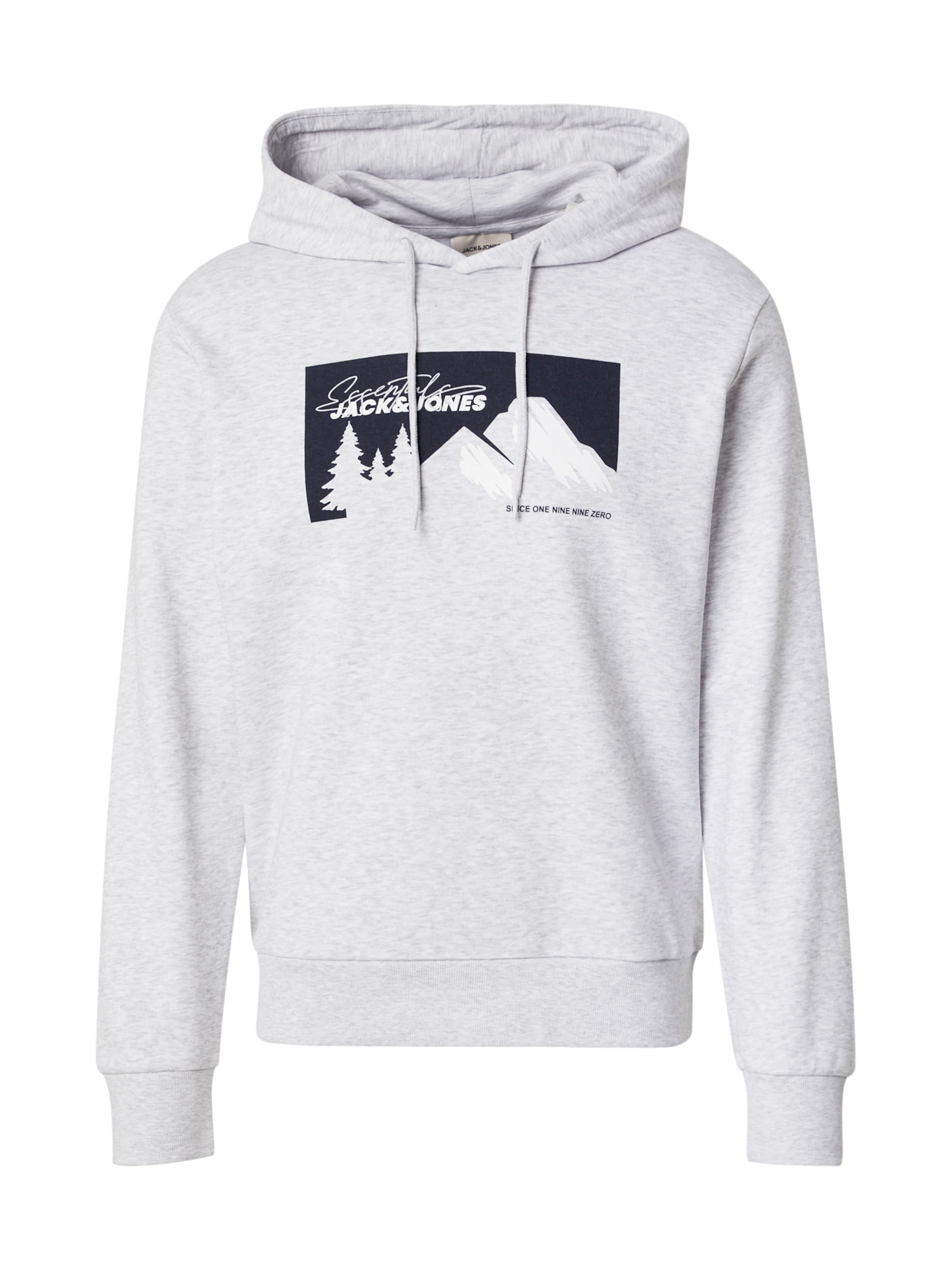 JACK & JONES Sweatshirt 'JJSUN' in White: front