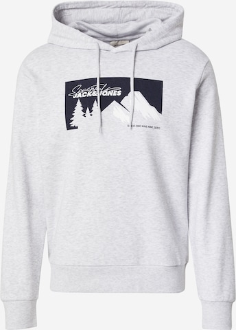 Sweat-shirt 'JJSUN' JACK & JONES en blanc : devant