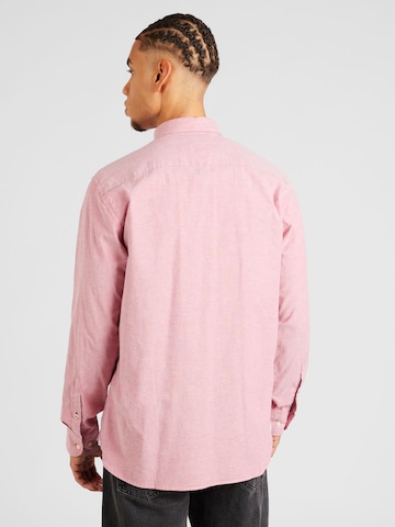 TOMMY HILFIGER Regular Fit Hemd 'Flex' in Pink