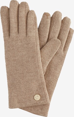JOOP! Full Finger Gloves in Beige: front