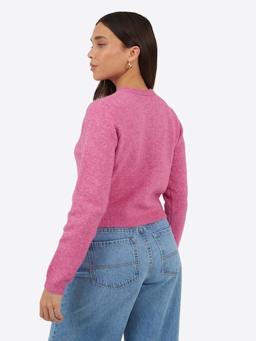 BRAVE SOUL Gebreid vest in Roze