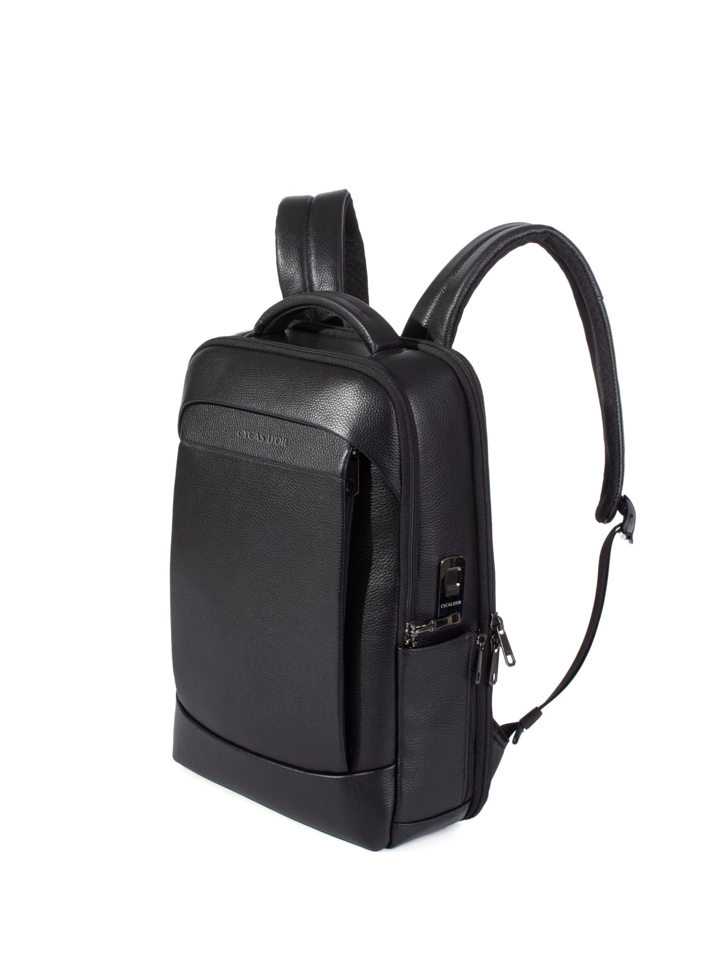 Sac à dos 'AUREX FINGERPRINT TECH.' CYCAS D'OR en noir