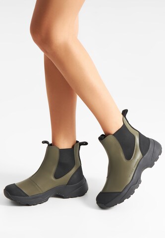 WODEN Chelsea boots 'Siri' in Groen