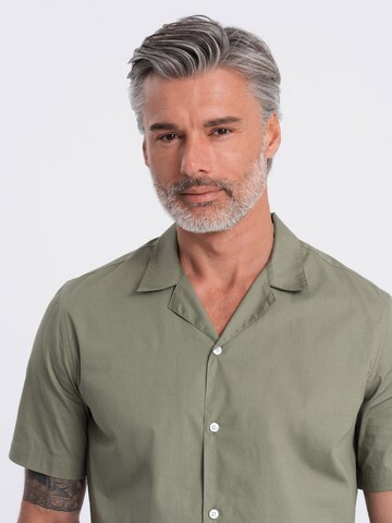 Ombre Comfort fit Button Up Shirt 'SHSS-0168' in Green