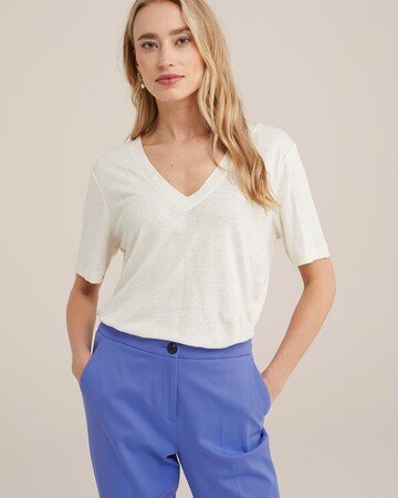 WE Fashion - Camiseta en blanco: frente