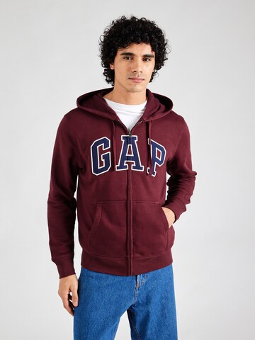 GAP Sweatjacke 'HERITAGE' in Rot: Vorderseite