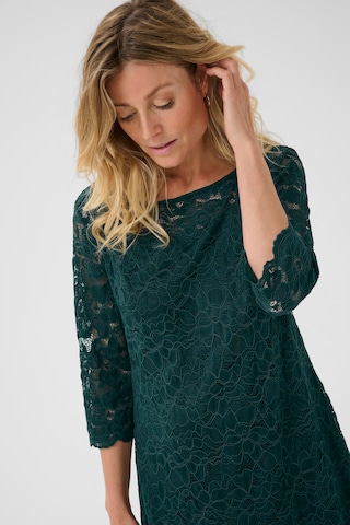 Cream Dress 'Pria' in Green