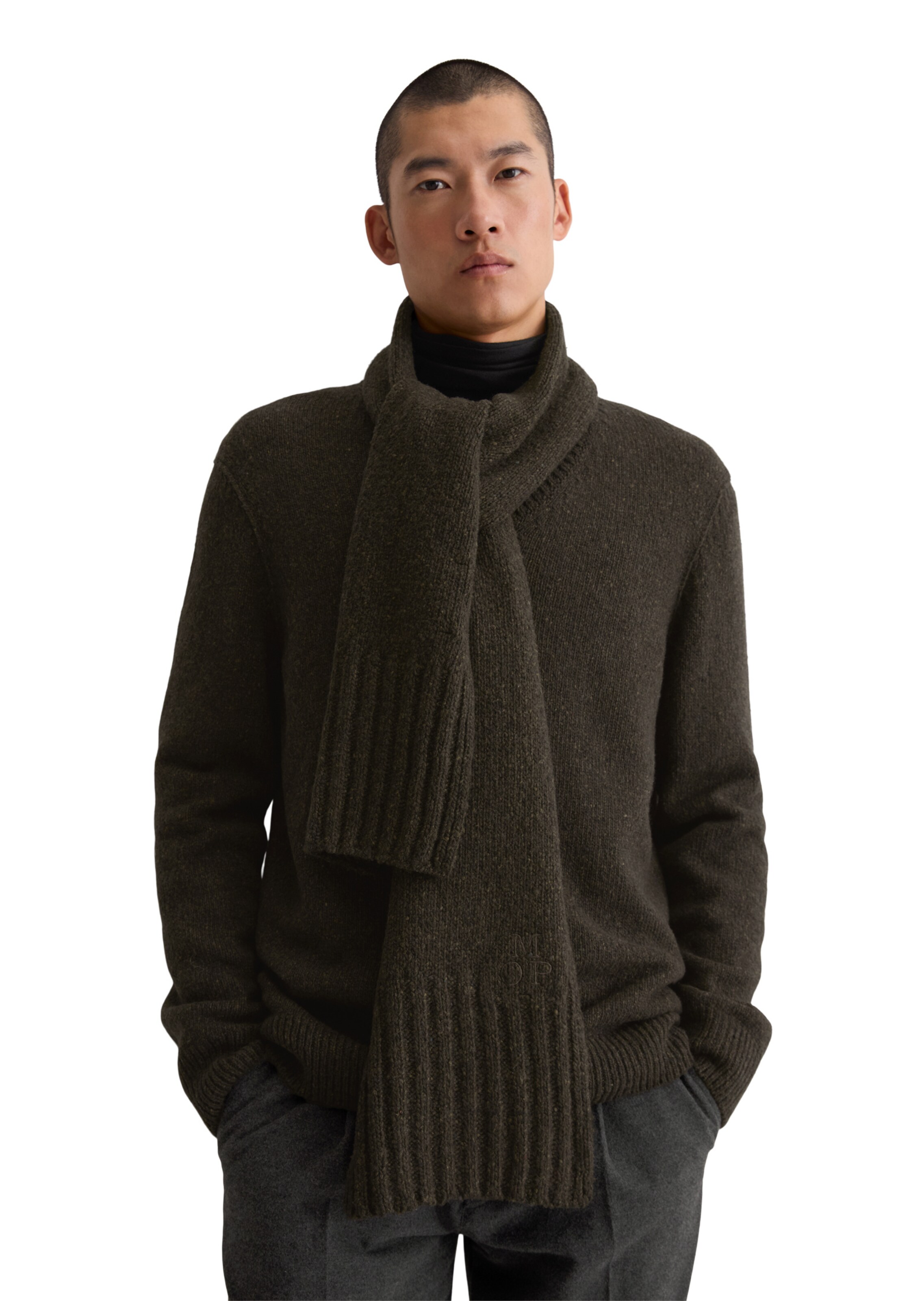 Marc O'Polo Scarf in Brown: front
