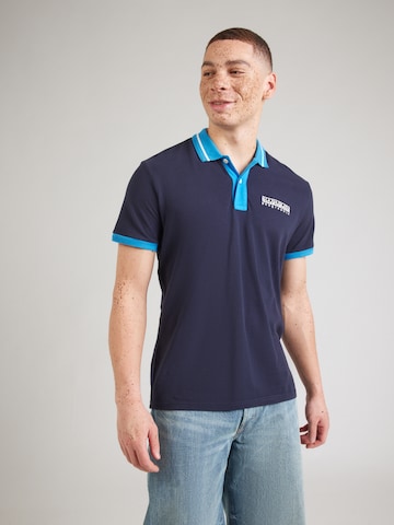 mėlyna NAPAPIJRI Marškinėliai 'E-MURLO': priekis