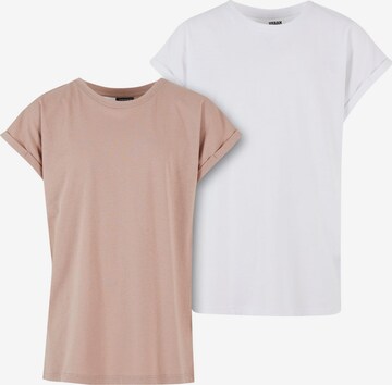 T-Shirt 'Extended' Urban Classics en beige : devant