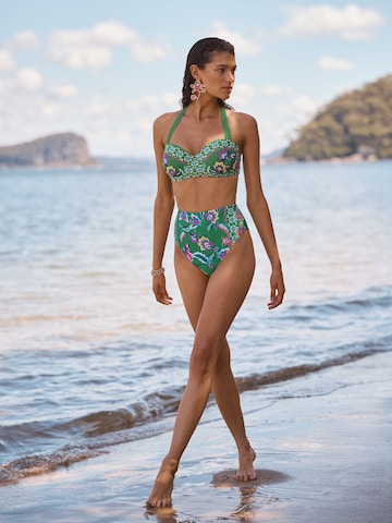 Pantaloncini per bikini di love & roses in verde