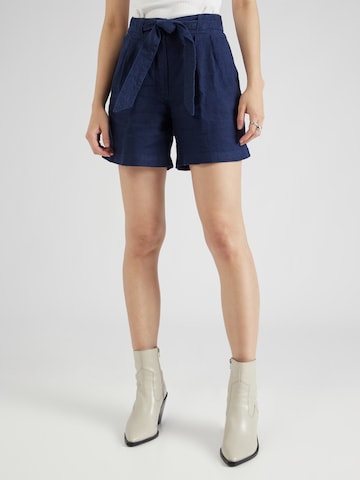 Marks & Spencer Normální Kalhoty se sklady v pase – modrá: přední strana