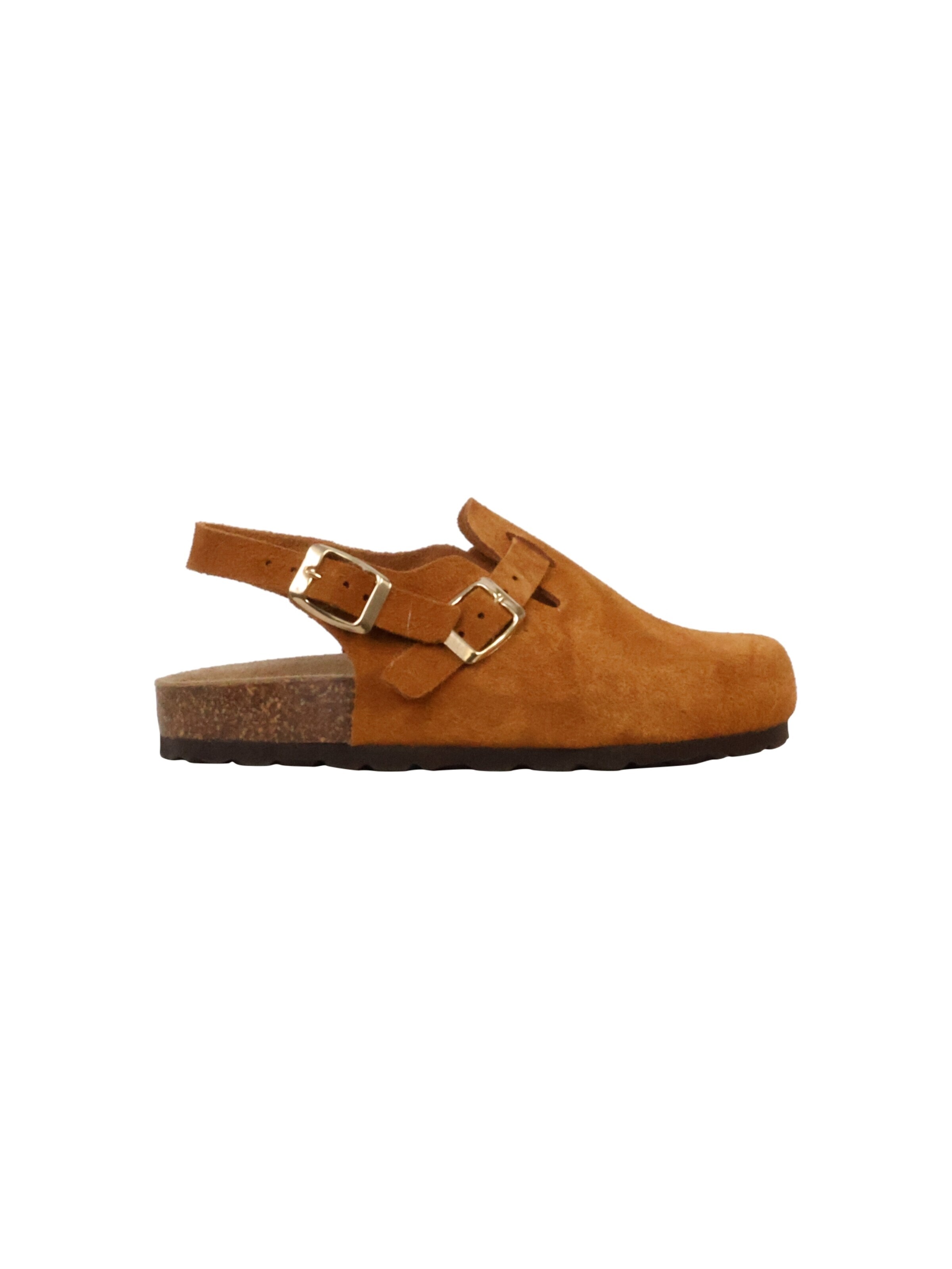 Pantoufle 'Kinder-Pantolette aus Leder Noga Boreali BS Edge' The Divine Factory en marron