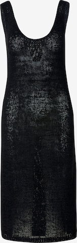 melns KOROSHI Adīta kleita: no priekšpuses