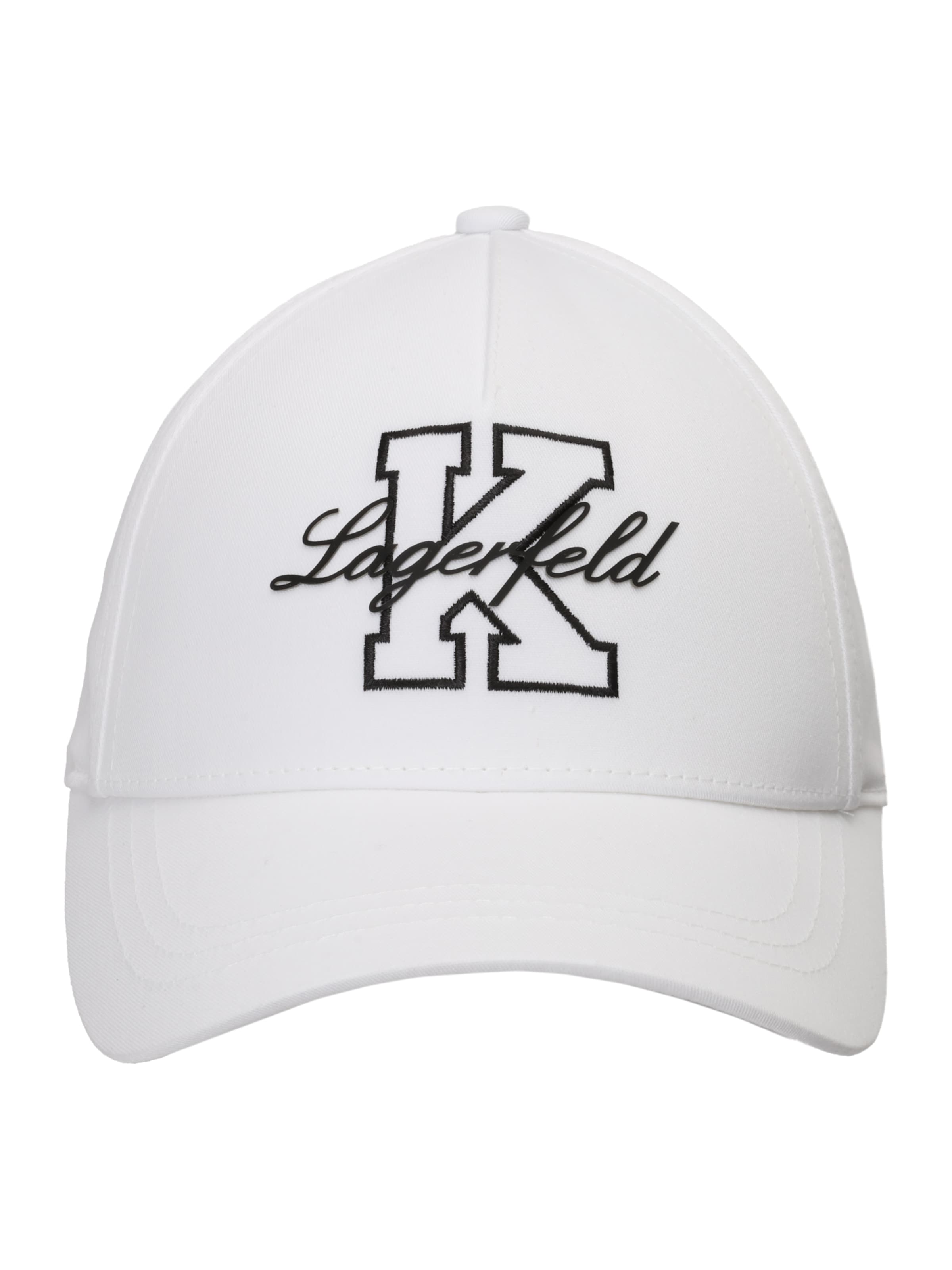 Karl Lagerfeld Casquette en noir / blanc cassé, Vue avec produit