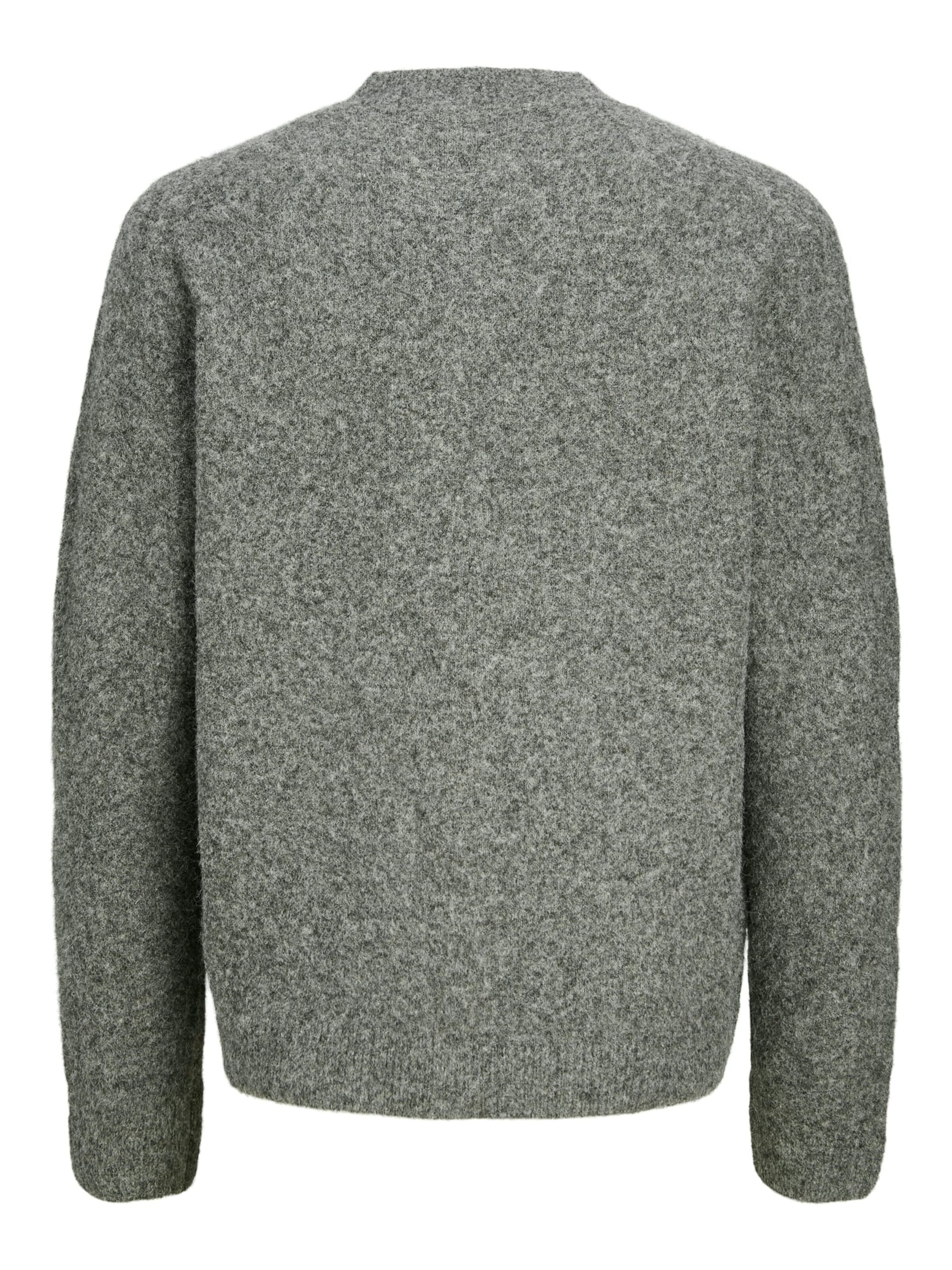 JACK & JONES Gebreid vest 'Simon' in Grijs