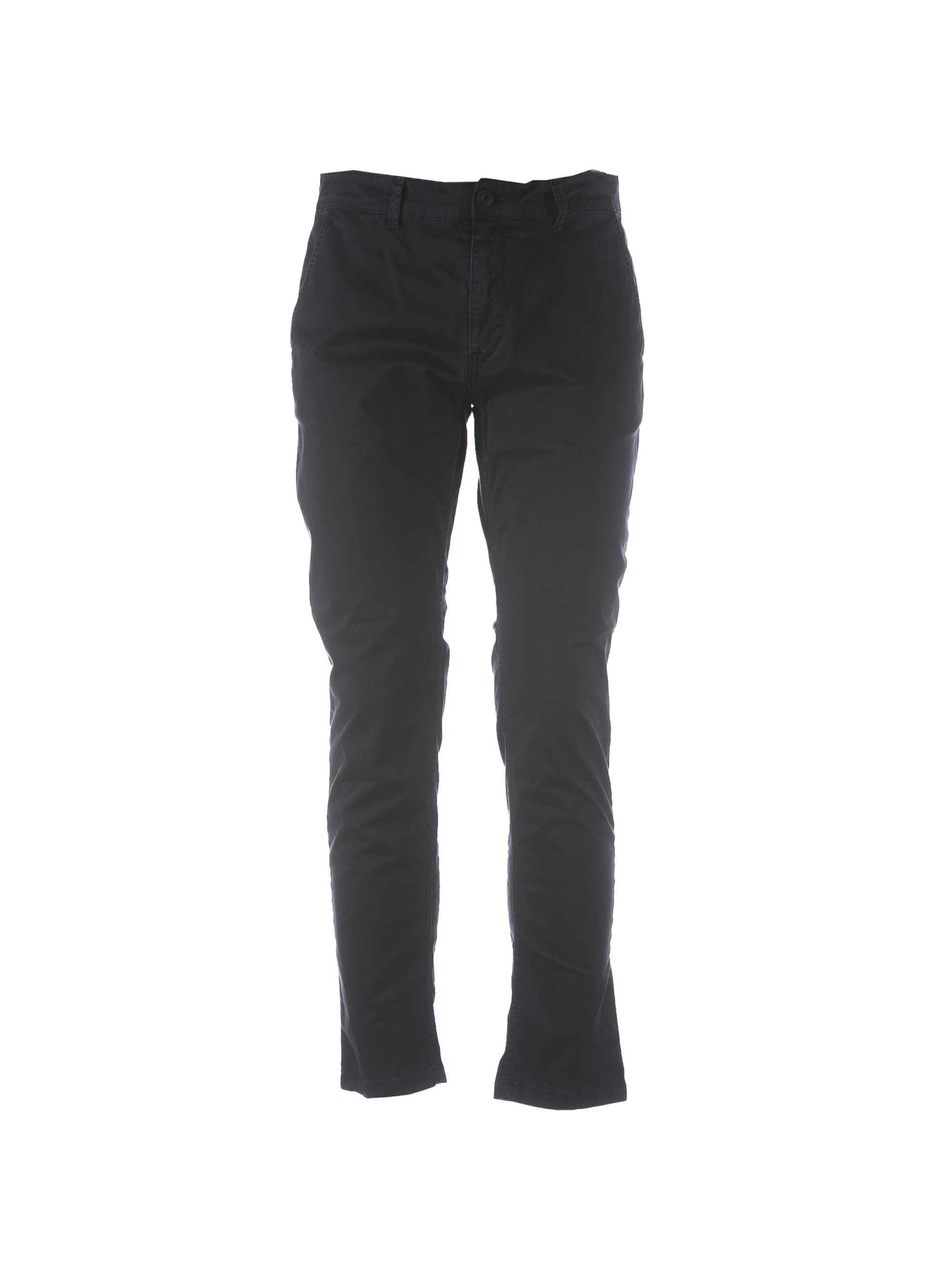 BOMBOOGIE Regular Chino trousers in Black: front