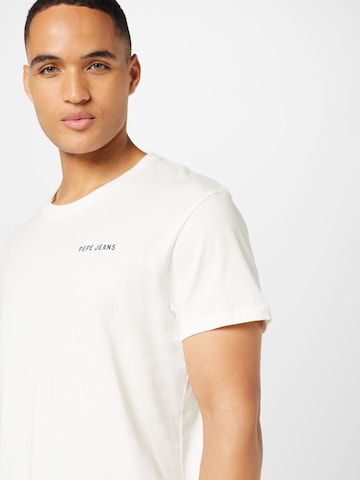 T-Shirt 'RAKEE' Pepe Jeans en blanc