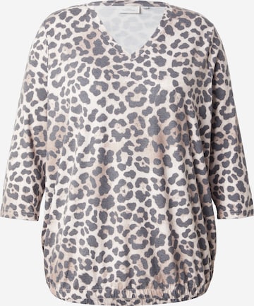 T-shirt 'CARDINA' ONLY Carmakoma en beige : devant