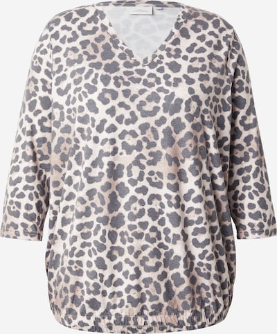 ONLY Carmakoma Paita 'CARDINA' koossa XL-XXL värissä kerma / kitti / musta, Tuotenäkymä