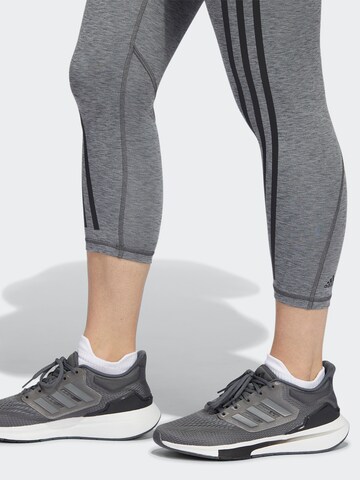 ADIDAS SPORTSWEAR Skinny Sportbroek 'Optime Train Icons' in Grijs