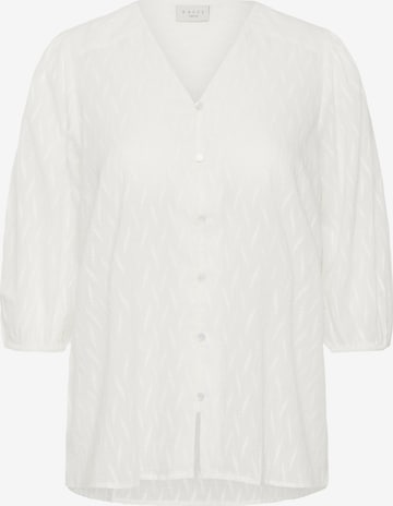 KAFFE CURVE Blouse 'KCGabby' in Wit: voorkant