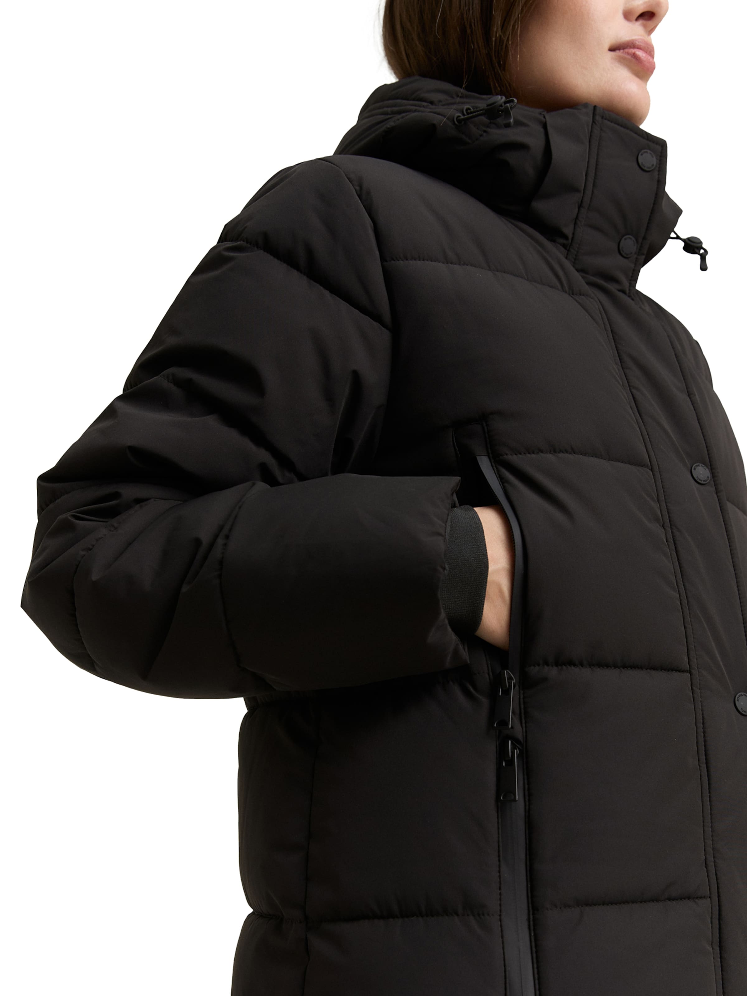 Manteau mi-saison TOM TAILOR en noir