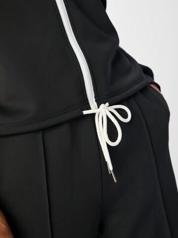 OBJECT Zip-Up Hoodie 'OBJCASSIDY' in Black