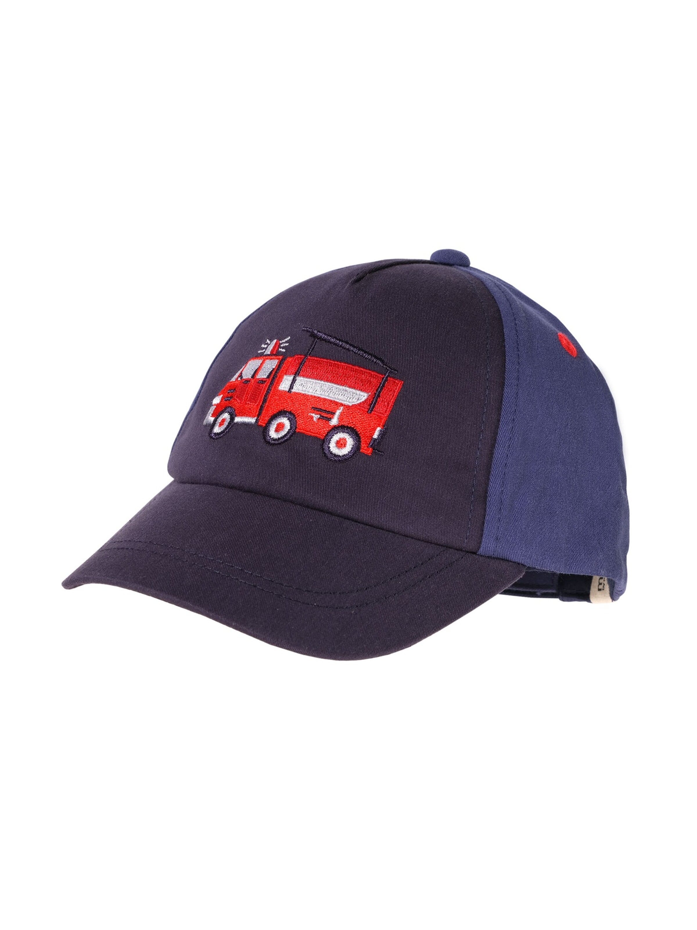 MAXIMO Hut 'MINI BOY-Cap Feuerwehr Klettverschluß'‌‌‌ in Blau: Vorderseite