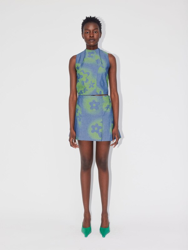 ABOUT YOU REBIRTH STUDIOS Top 'Gossy' in Blue, Green