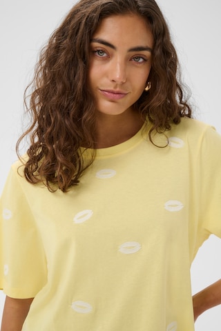 CULTURE - Camisa 'CUKissy' em amarelo