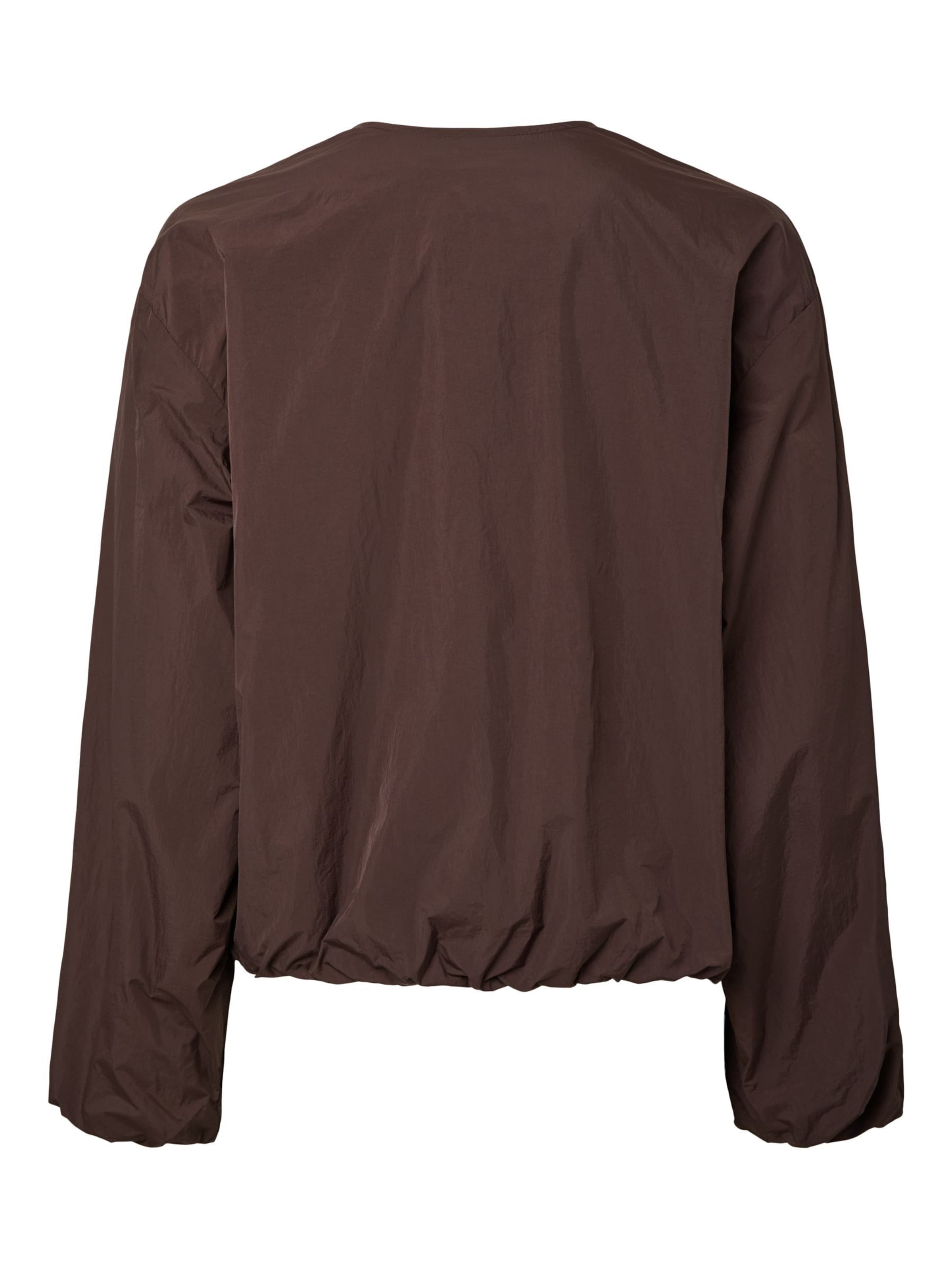 Veste mi-saison 'PCMilly' PIECES en marron