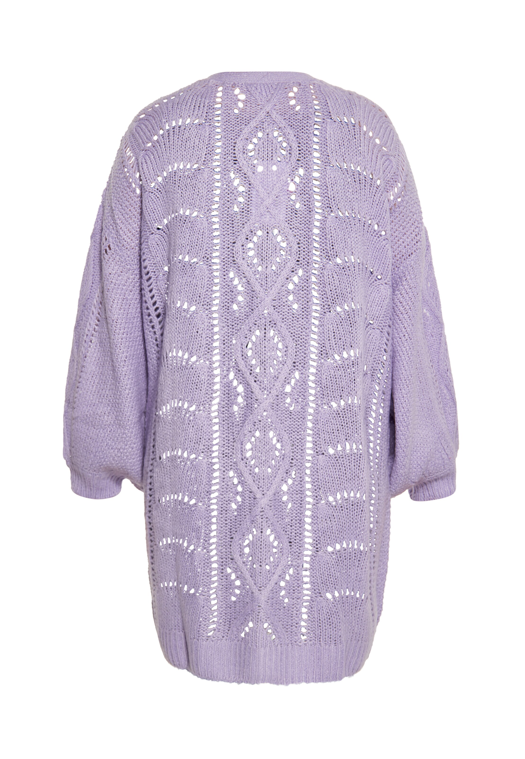 swirly Knit cardigan in Purple