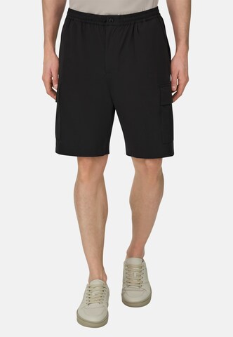 Coupe slim Pantalon chino Boggi Milano en noir : devant