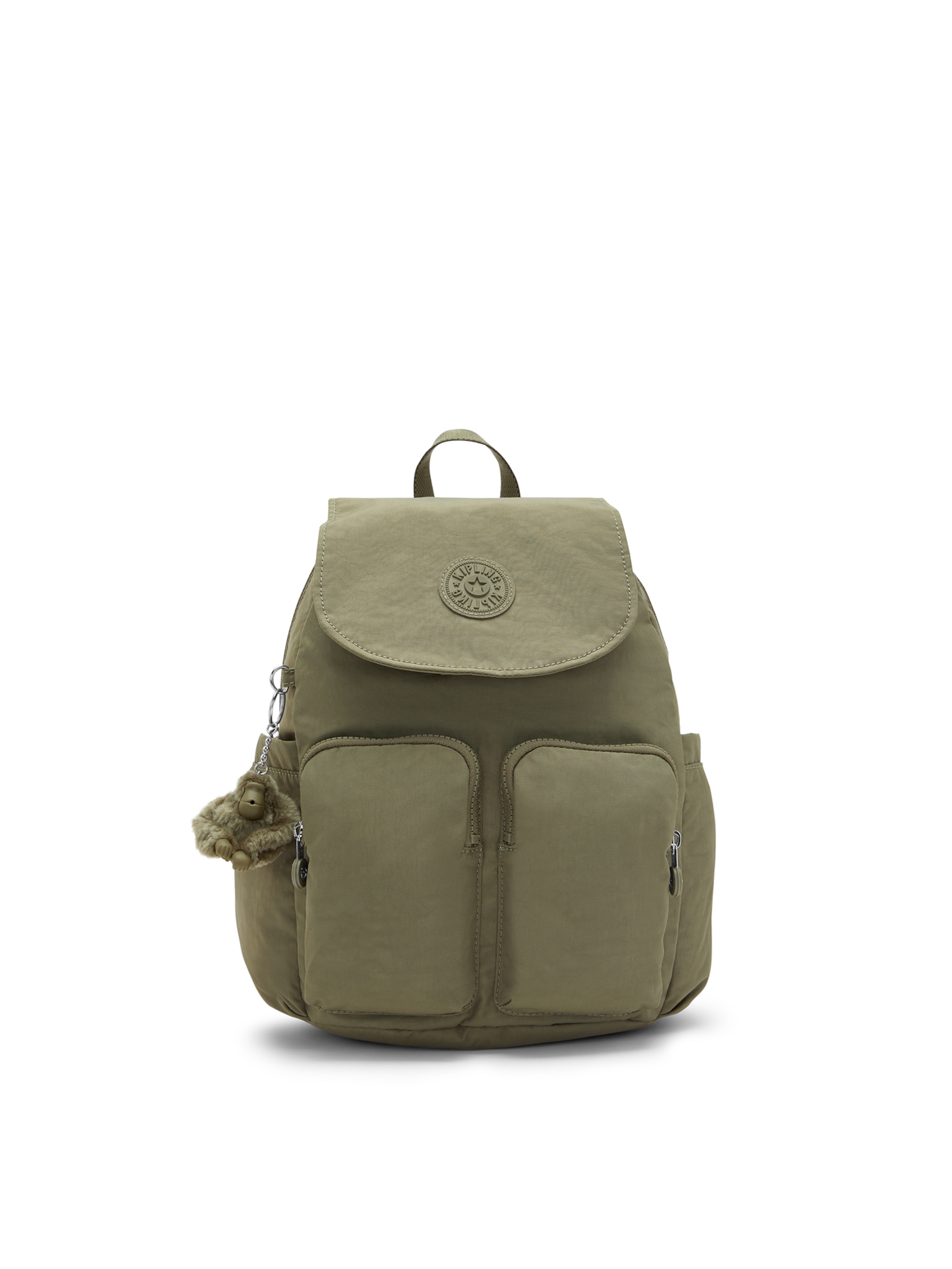 KIPLING Hátizsák 'City Pocket S' - zöld: elől