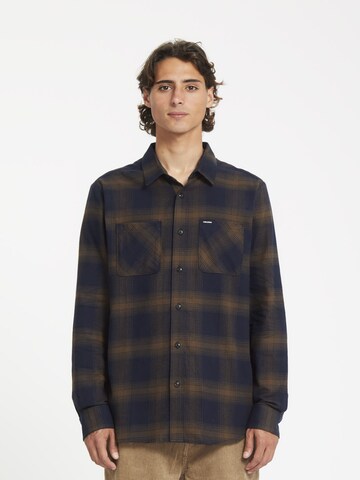Fit confort Chemise 'Netastone' Volcom en marron : devant
