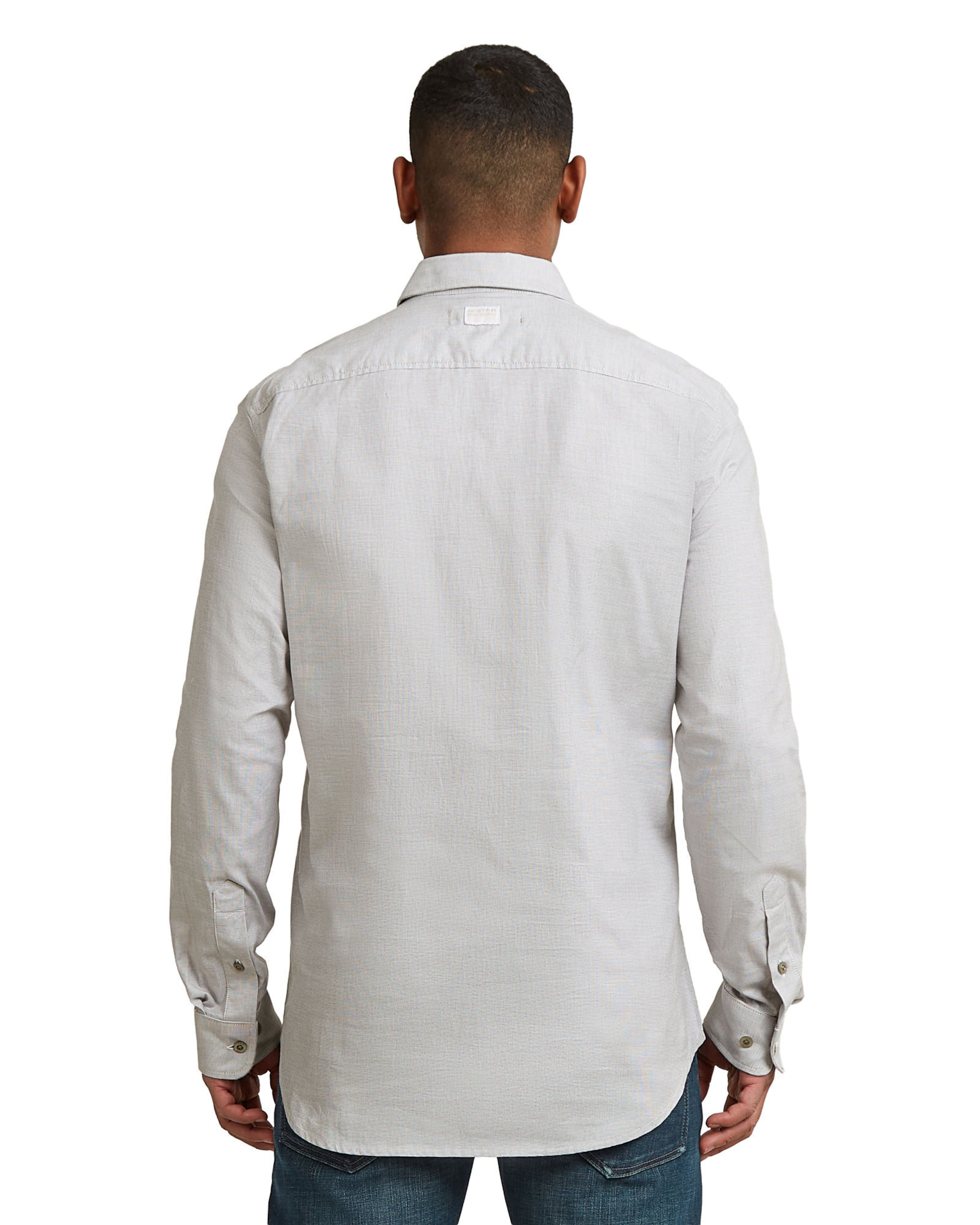 G-STAR Slim Fit Hemd - 'Marine Slim Shirt' in Grau