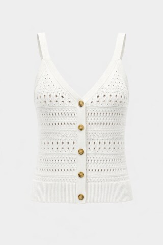 BRAVE SOUL Gebreide bodywarmer in Wit