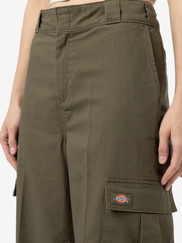 DICKIES Loosefit Cargo nadrágok 'HOCKINSON' - zöld