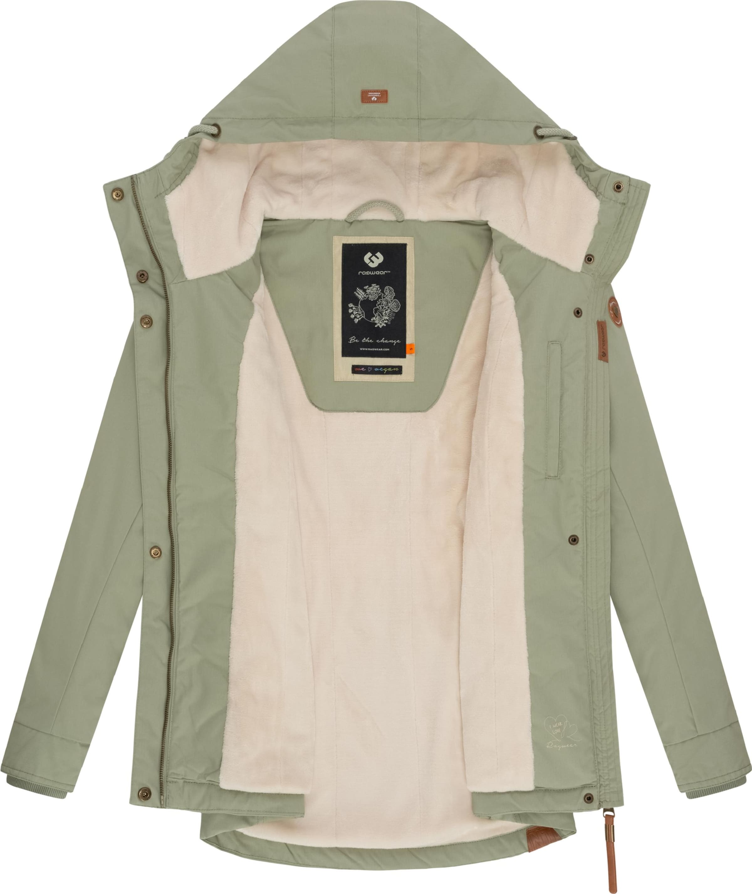Giacca invernale 'Monade' di Ragwear in verde