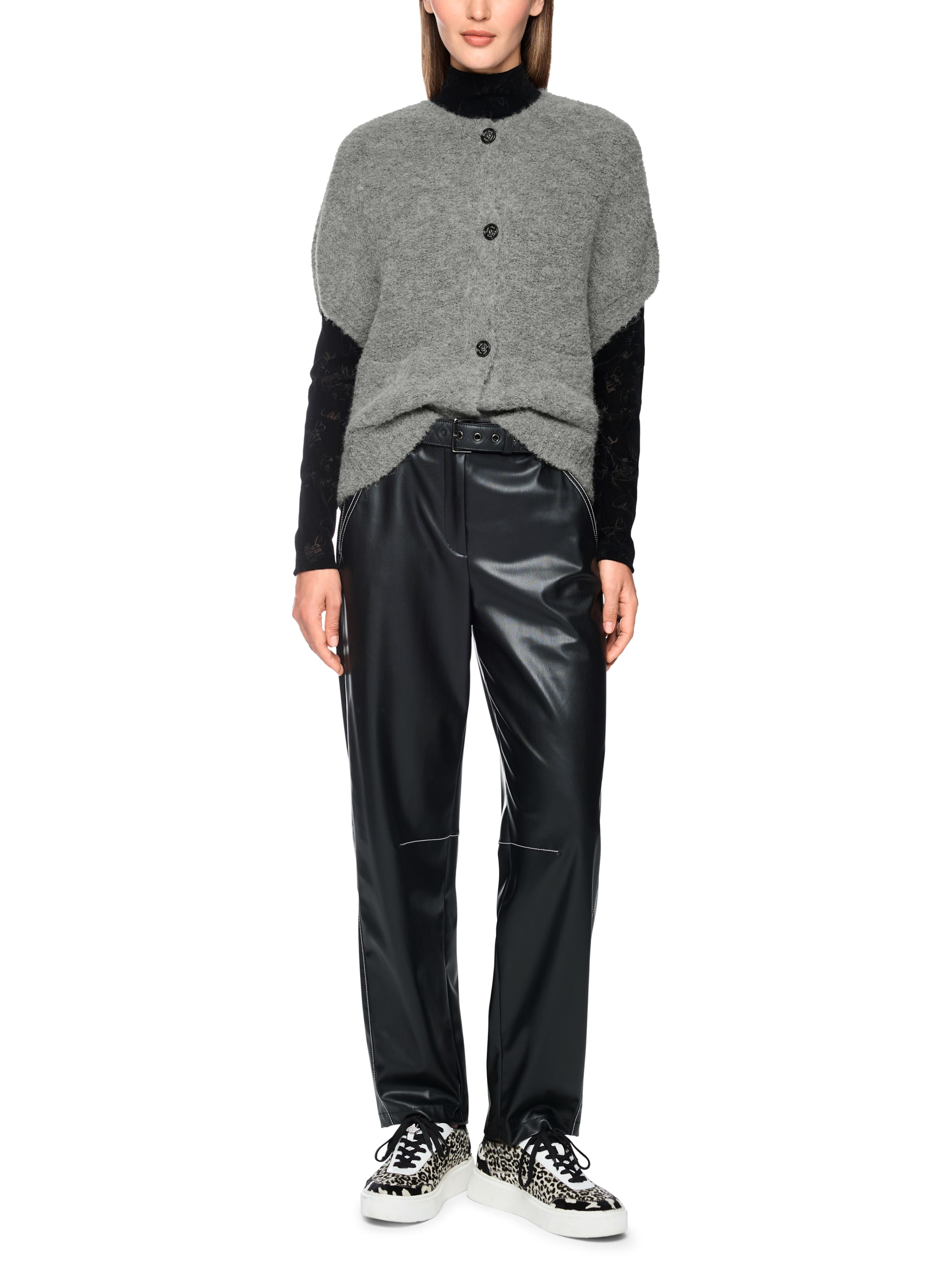 Marc Cain Gebreid vest in Grijs