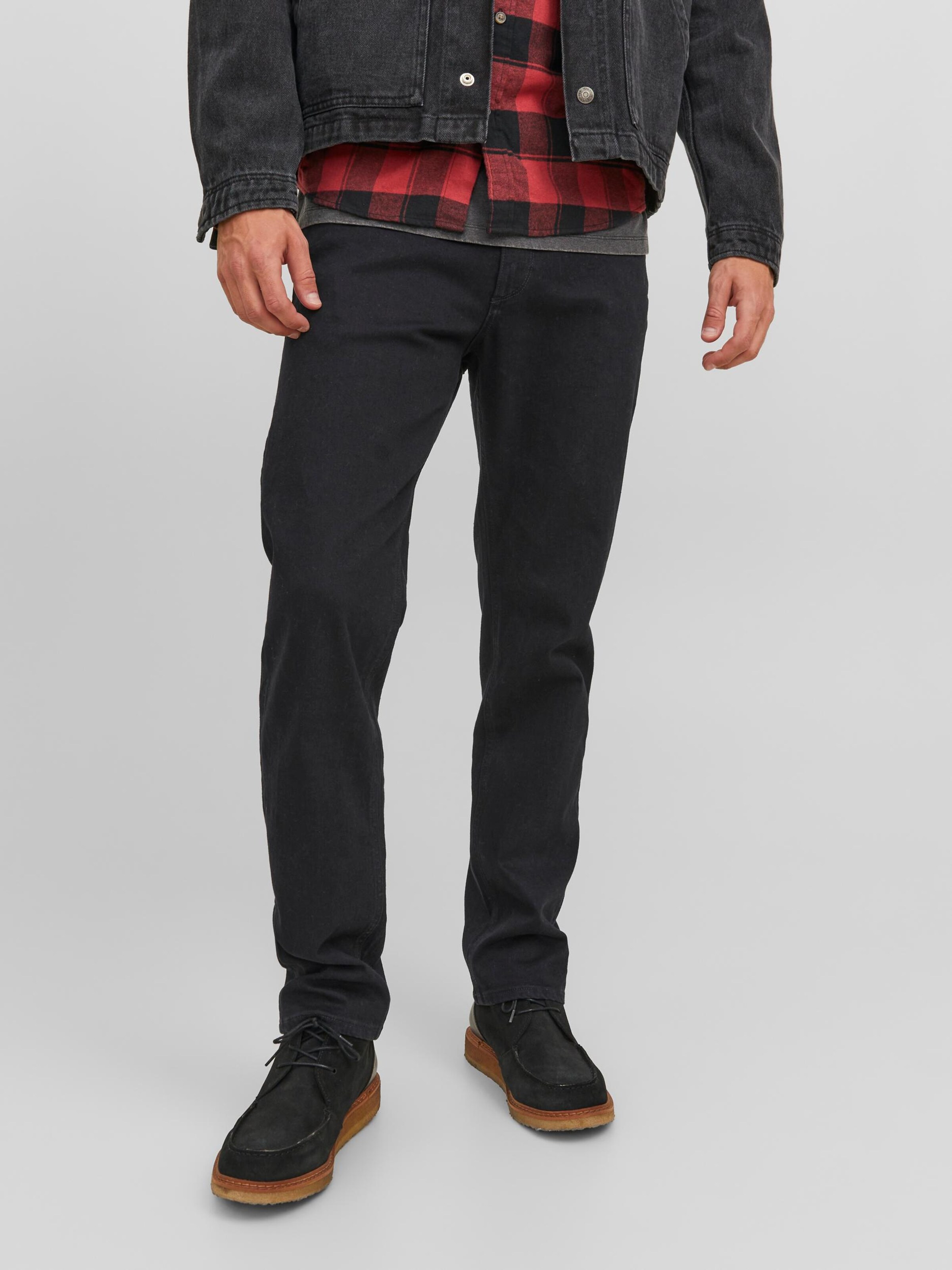 JACK JONES Regular Jeans Clark Evan in Black Denim ABOUT YOU
