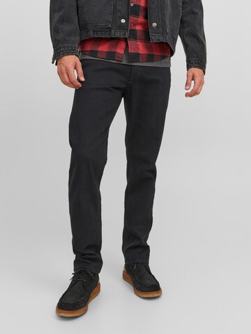 JACK & JONES Regular Jeans 'Clark Evan' in Black: front