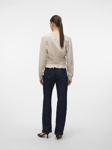 VERO MODA Bluse 'THEODORA' i beige