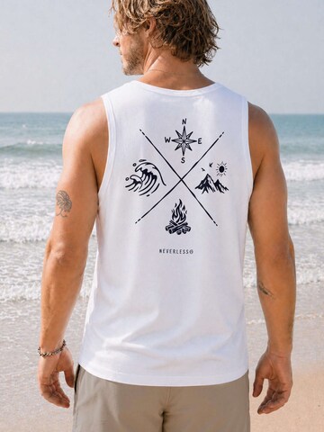 Neverless Shirt 'Nature Compass' in White