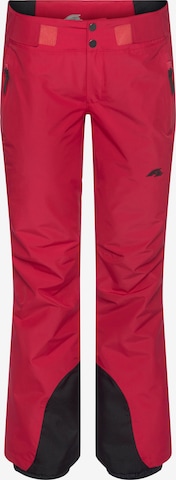 F2 Regular Workout Pants in Red: front
