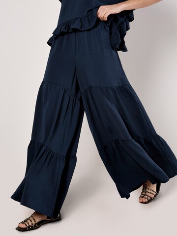 Wide Leg Pantalon ' ' Apricot en bleu