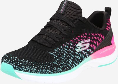 SKECHERS Nizke superge | turkizna / roza / črna barva, Prikaz izdelka