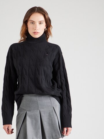 TOMMY HILFIGER Pullover in Schwarz: predná strana